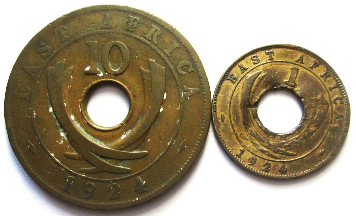 1924 East Africa 1 / 10 Cents
