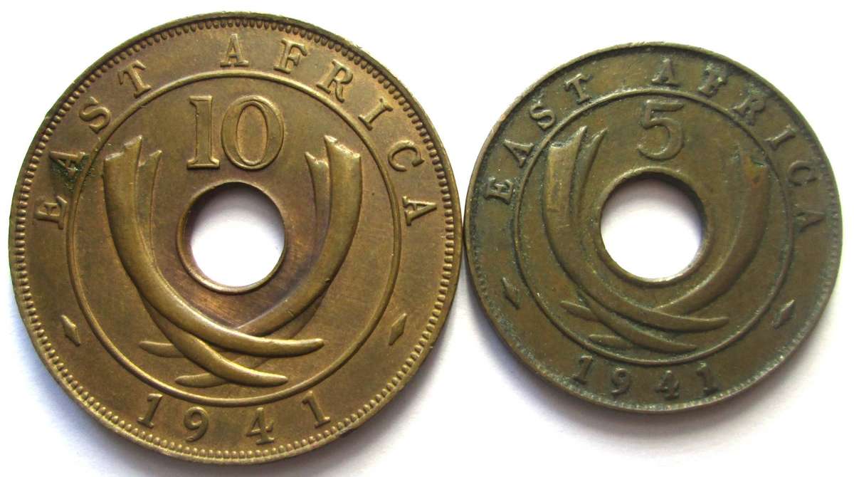 1941 East Africa 5/10 Cents