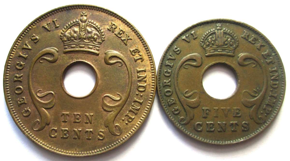 1941 East Africa 5/10 Cents