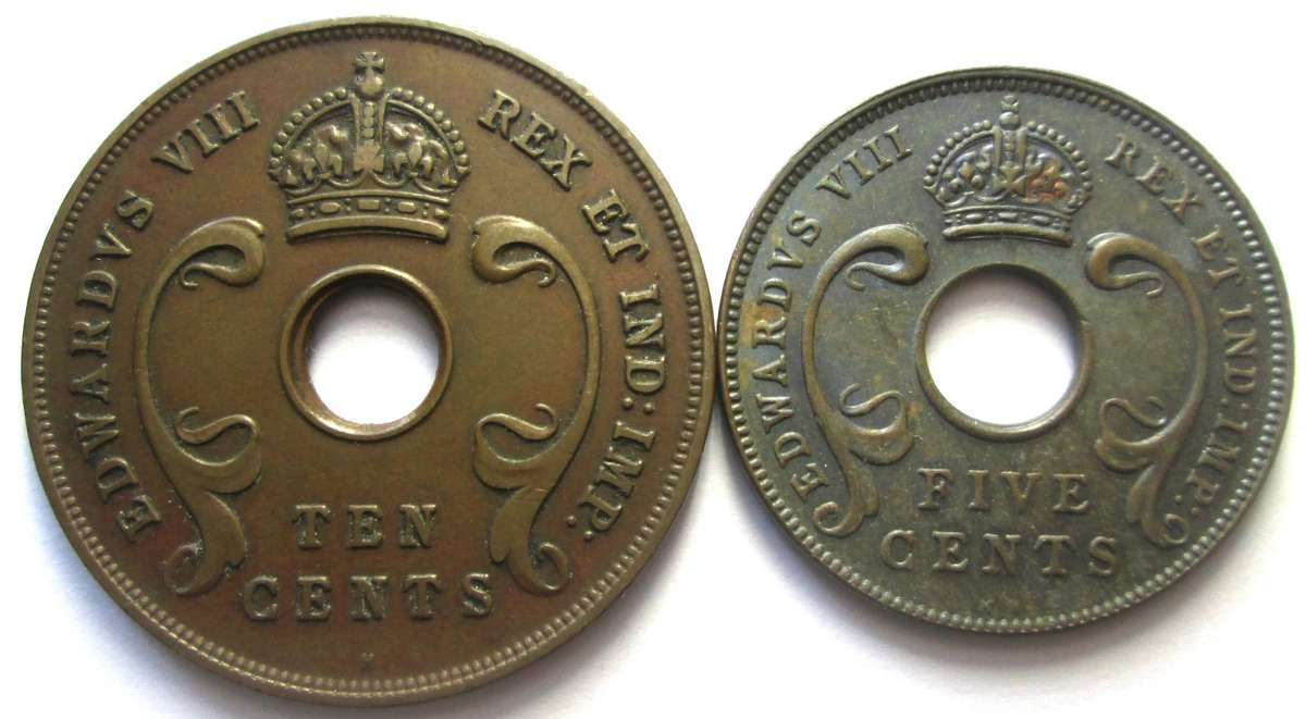1936 East Africa 5/10 Cents