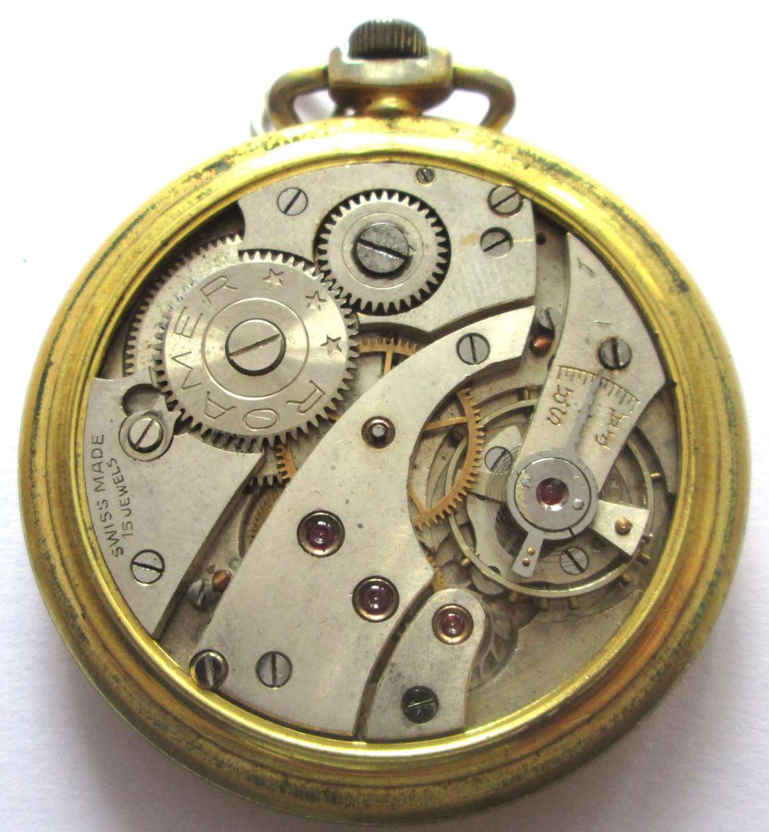 Roamer Swiss 15 Jewels Pocket Watch No 34