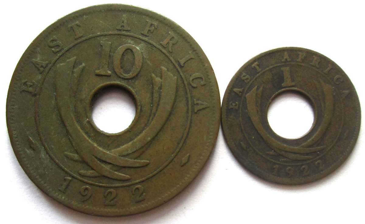 1922 East Africa 1/10 Cents