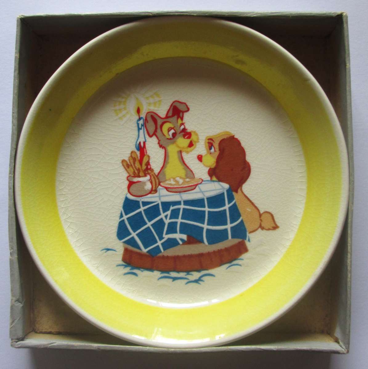 1950 - 1960 Lady and the Tramp Wade Sweet Tray