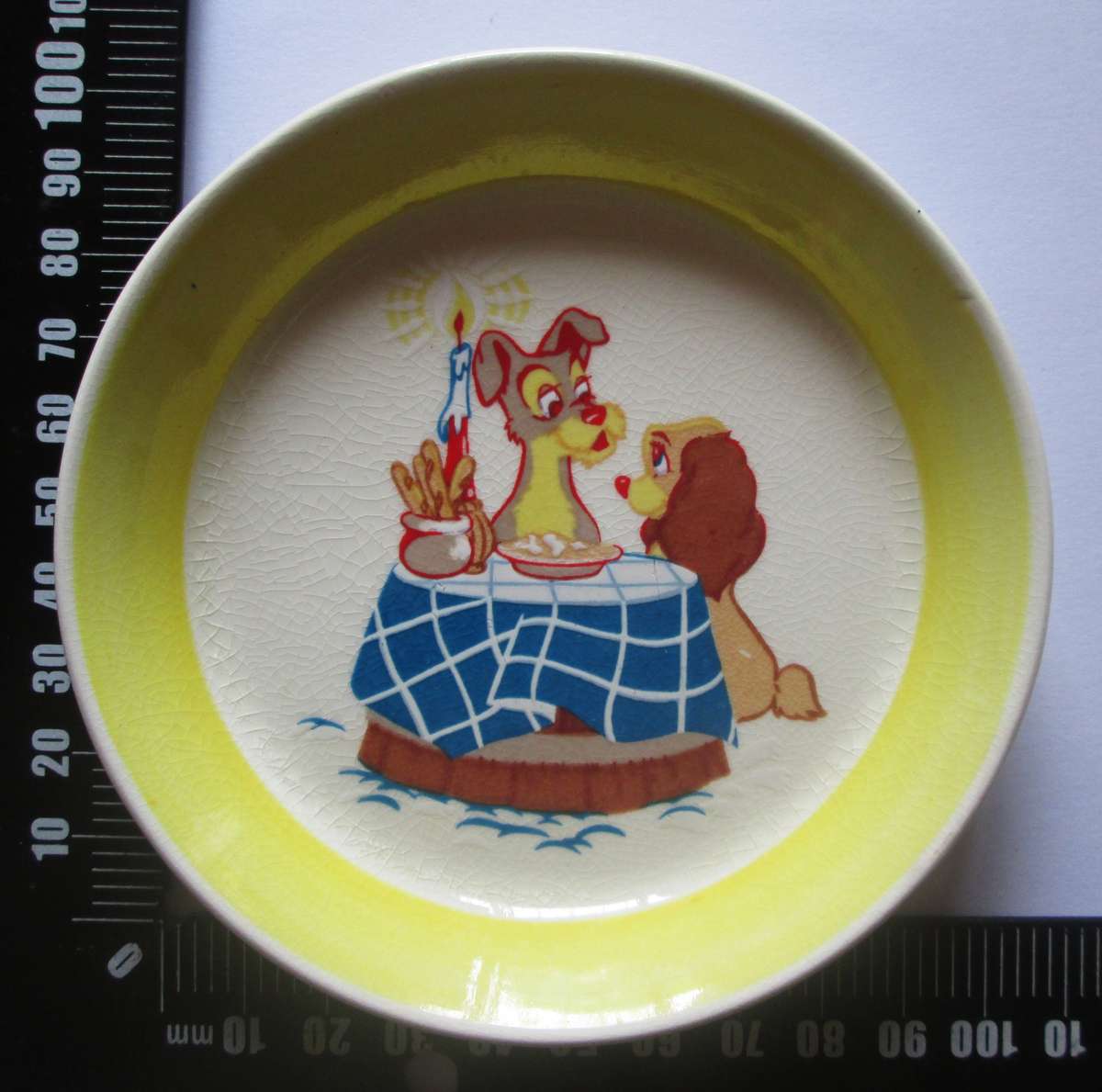 1950 - 1960 Lady and the Tramp Wade Sweet Tray