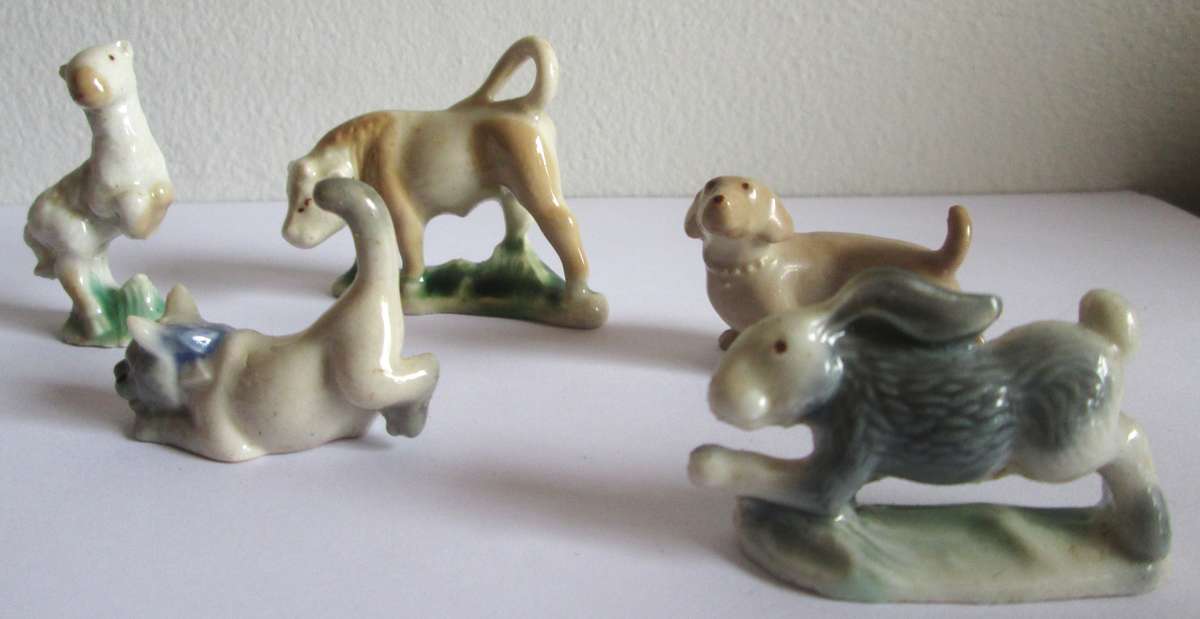Wade Whimsies Assorted Animals Porcelain Miniatures