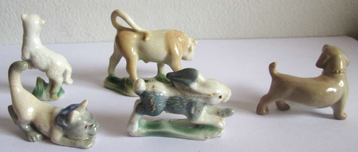 Wade Whimsies Assorted Animals Porcelain Miniatures