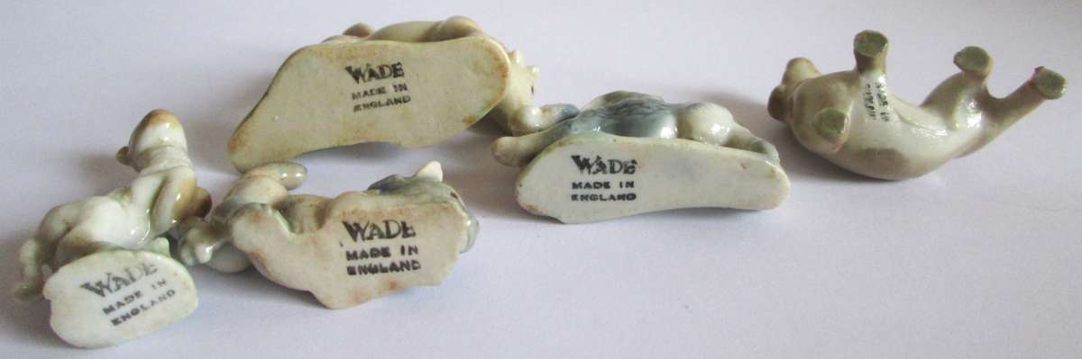Wade Whimsies Assorted Animals Porcelain Miniatures