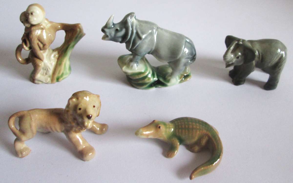 Wade Whimsies Wild Animals Porcelain Miniatures