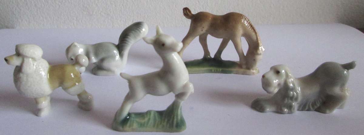 Wade Whimsies Assorted Animals Porcelain Miniatures