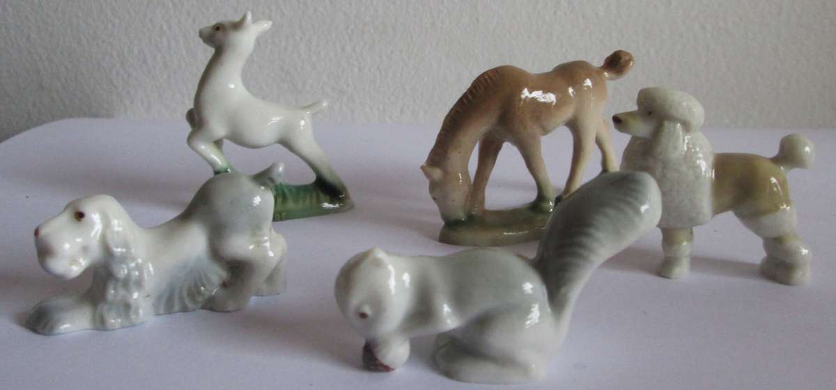 Wade Whimsies Assorted Animals Porcelain Miniatures