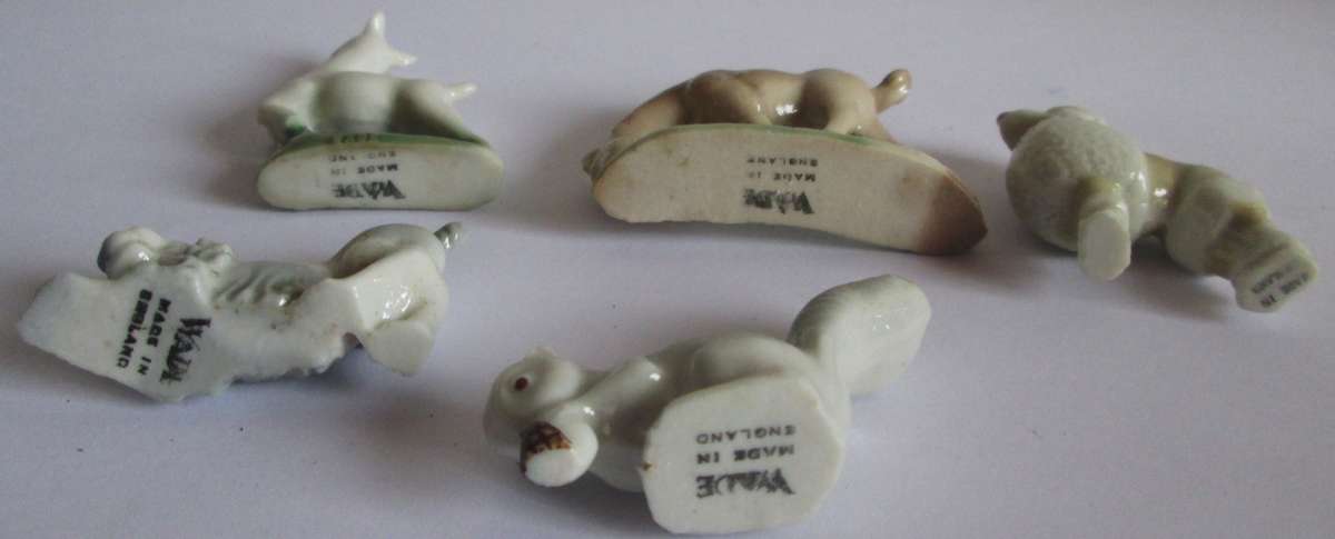Wade Whimsies Assorted Animals Porcelain Miniatures
