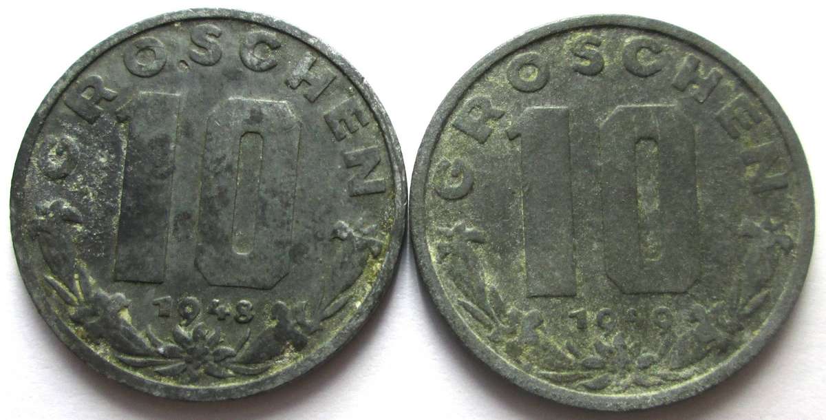 10 Groschen Austria 1948 / 1949