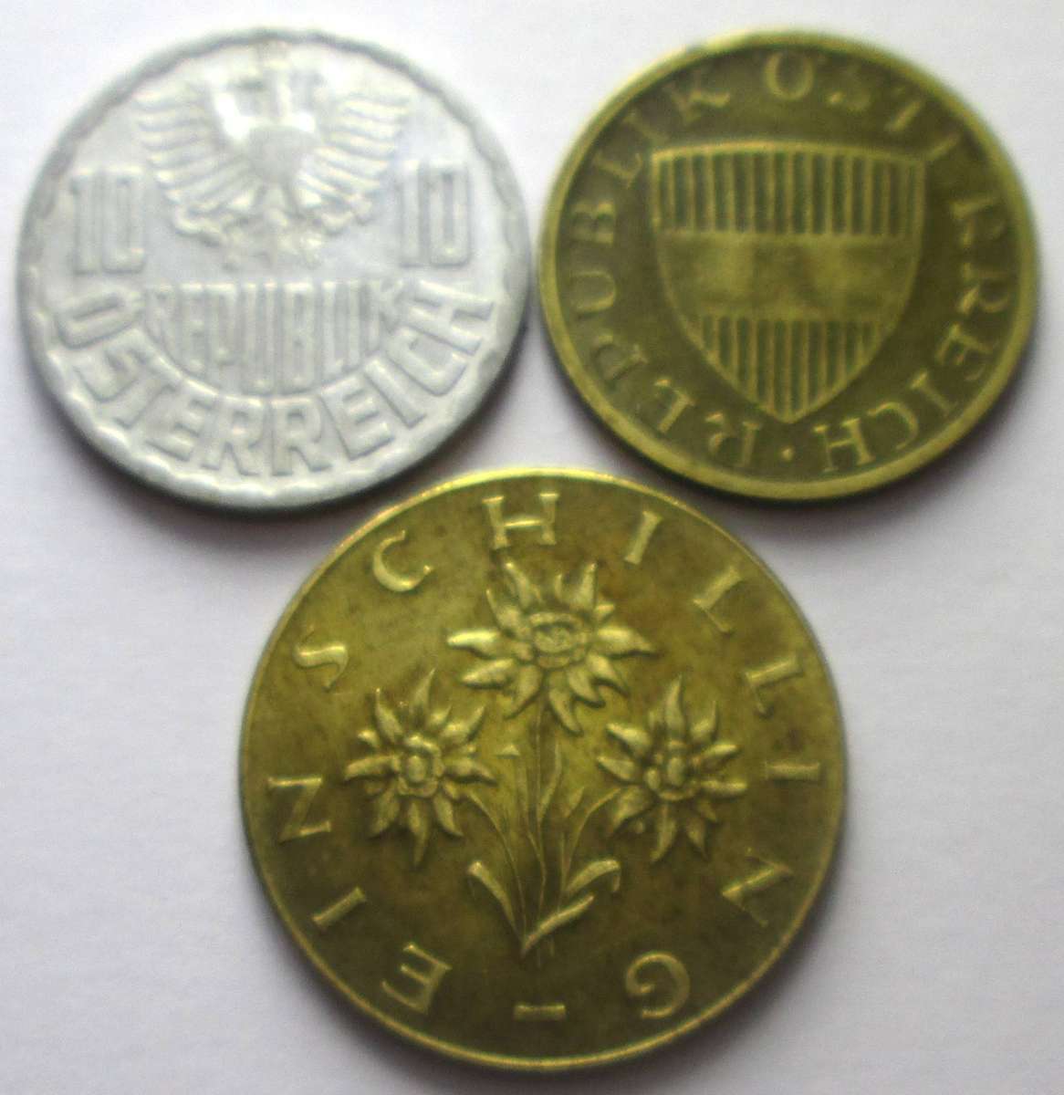 1961 Austria 10/50 Groschen 1 Schilling