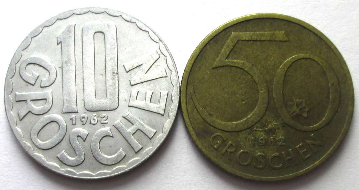 1962 Austria 10/50 Groschen