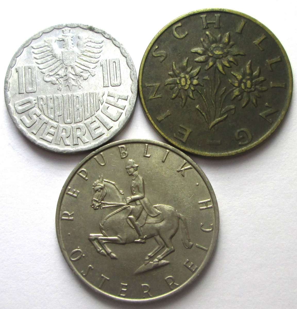 1972 Austria 10 Groschen 1/5 Schilling