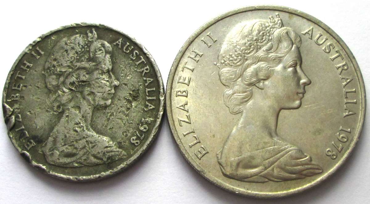 1978 Australia 10/20 Cents