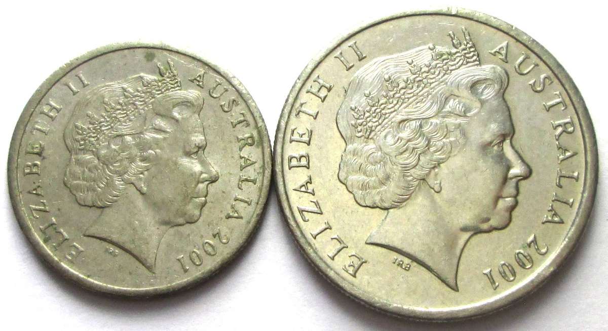 2001 Australia 5/10 Cents