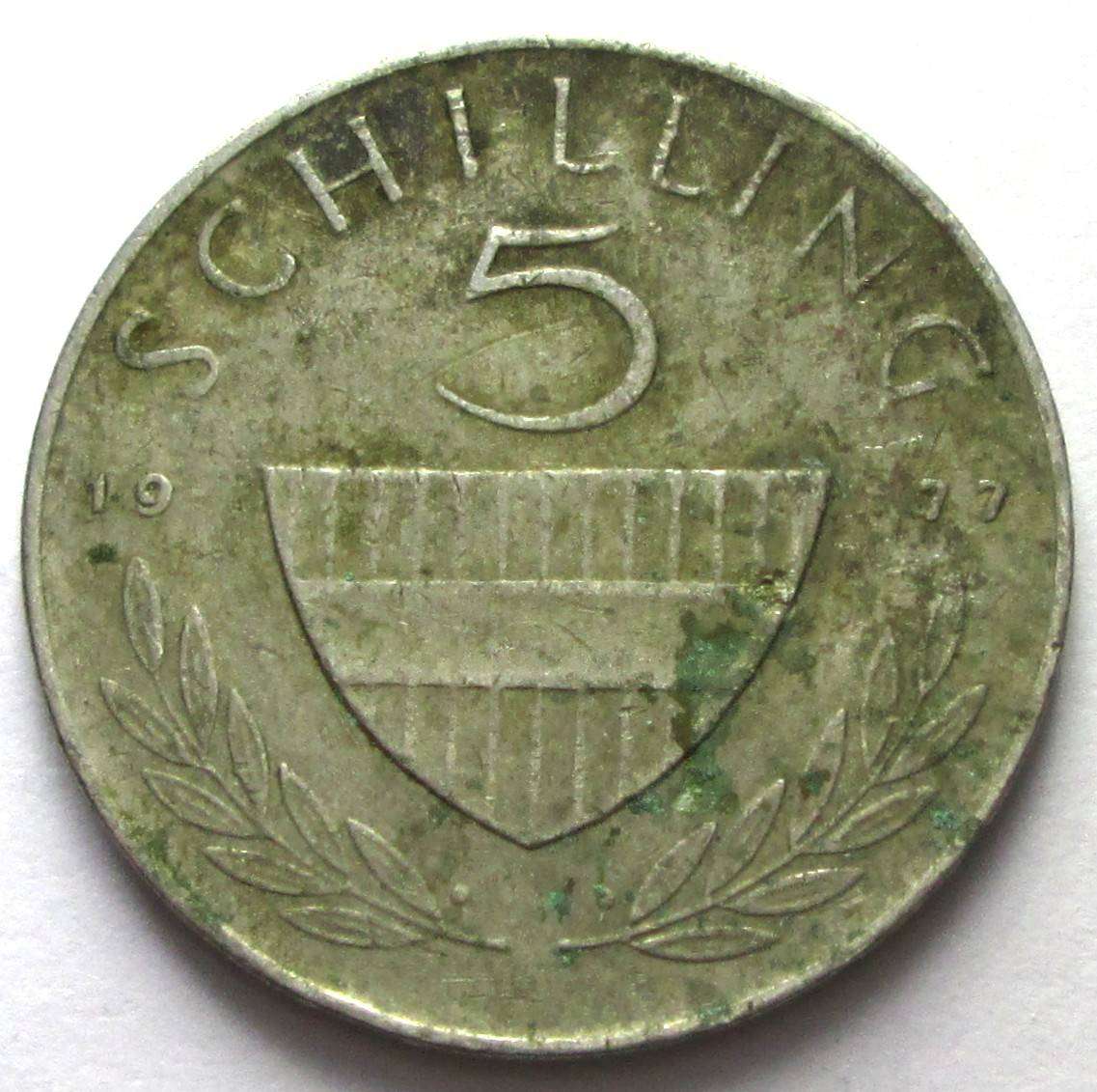 1977 Austria 5 Schilling