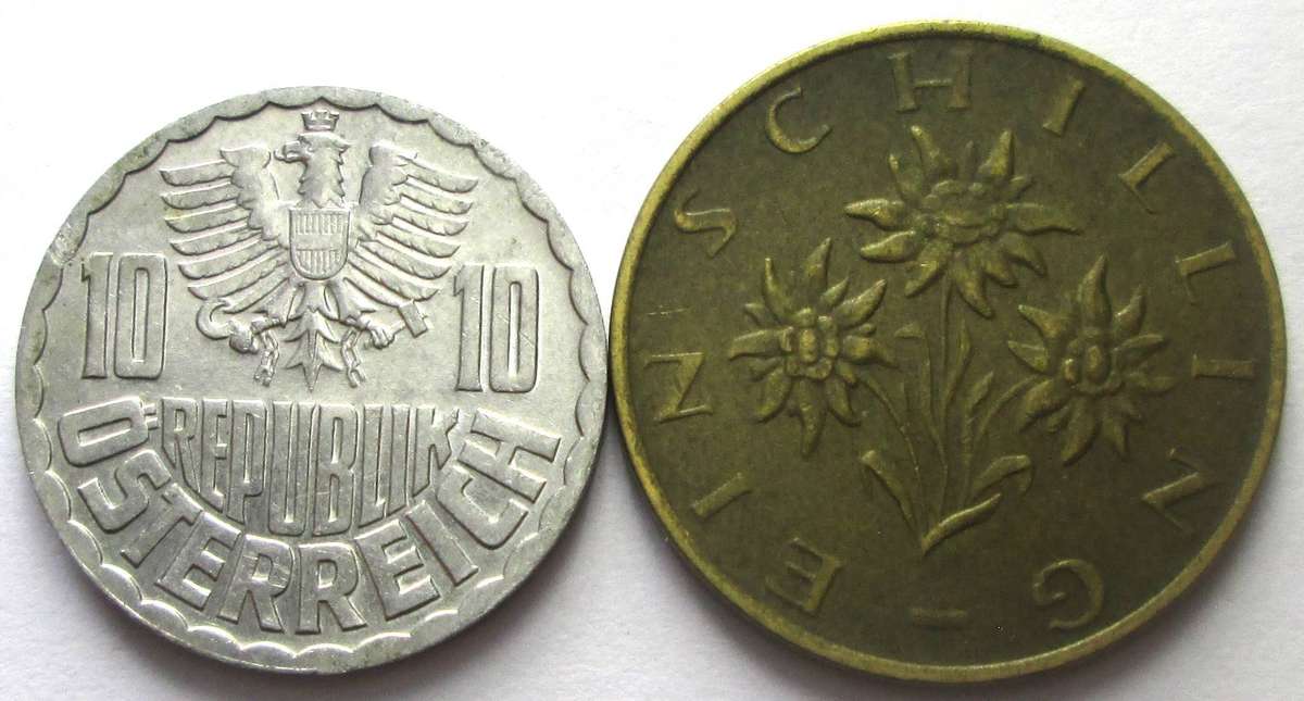 1979 Austria 10 Groschen 1 Schilling