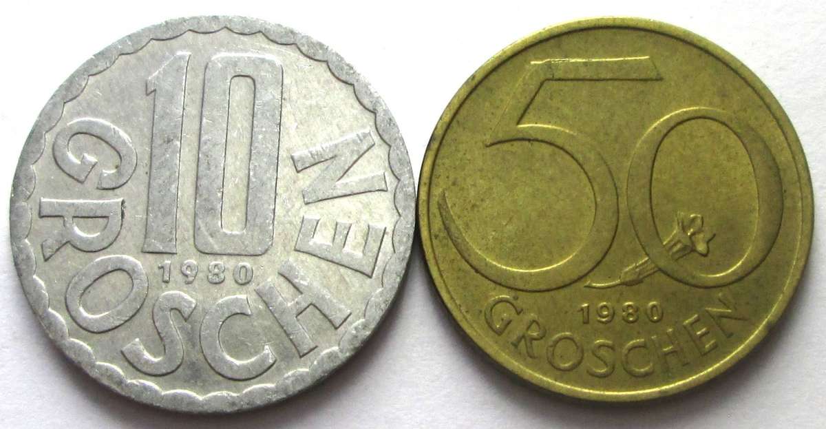 1980 Austria 10/50 Groschen