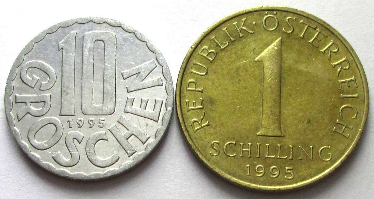 1995 Austria 10 Groschen 1 Schilling