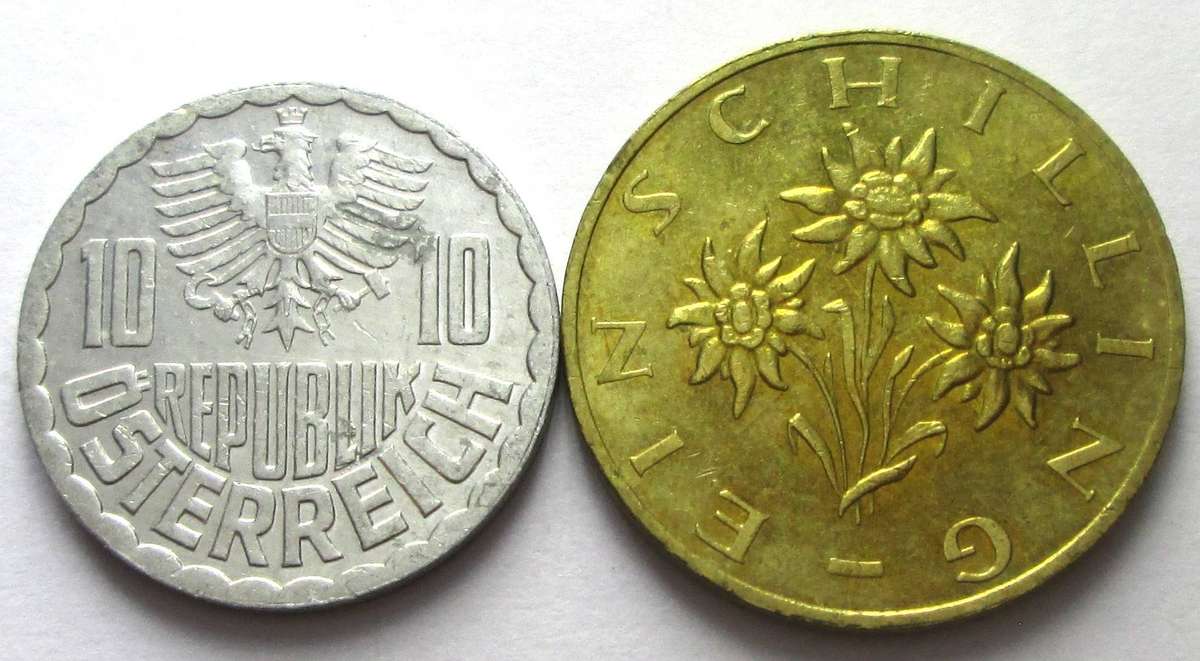 1997 Austria 10 Groschen 1 Schilling