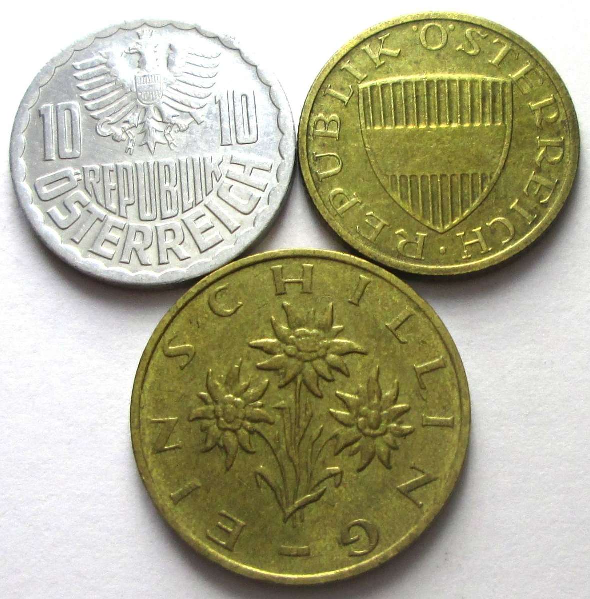 1986 Austria 10/50 Groschen 1 Schilling