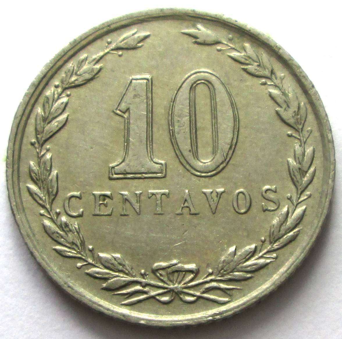 1933 Argentina 10 Centavos