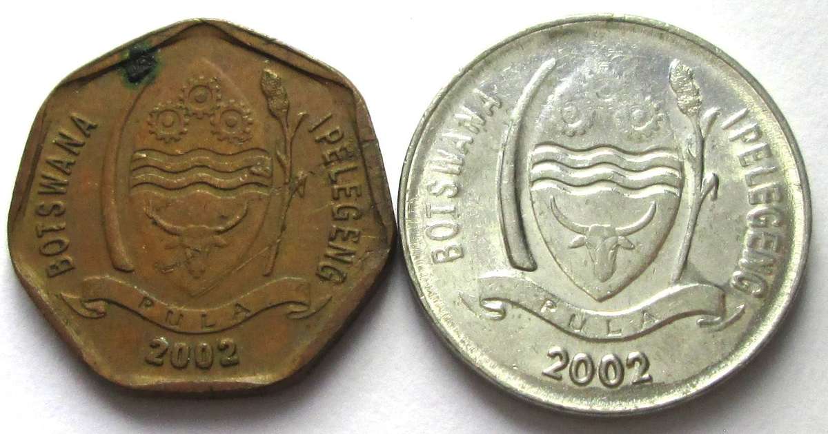 2002 Botswana 5/10 Thebe