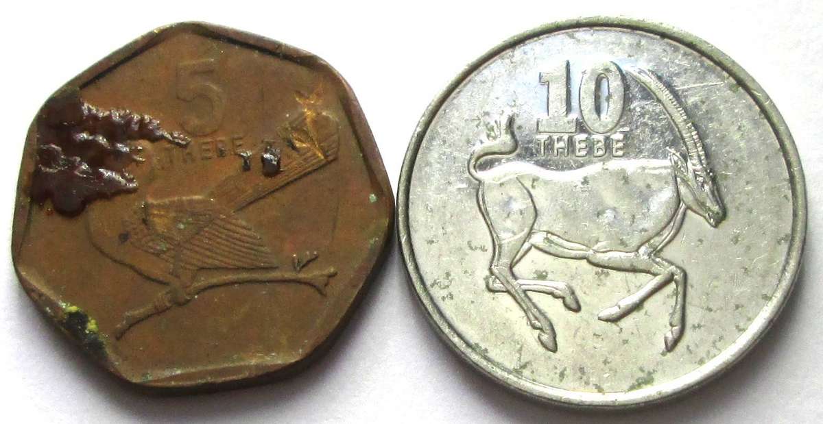 2002 Botswana 5/10 Thebe