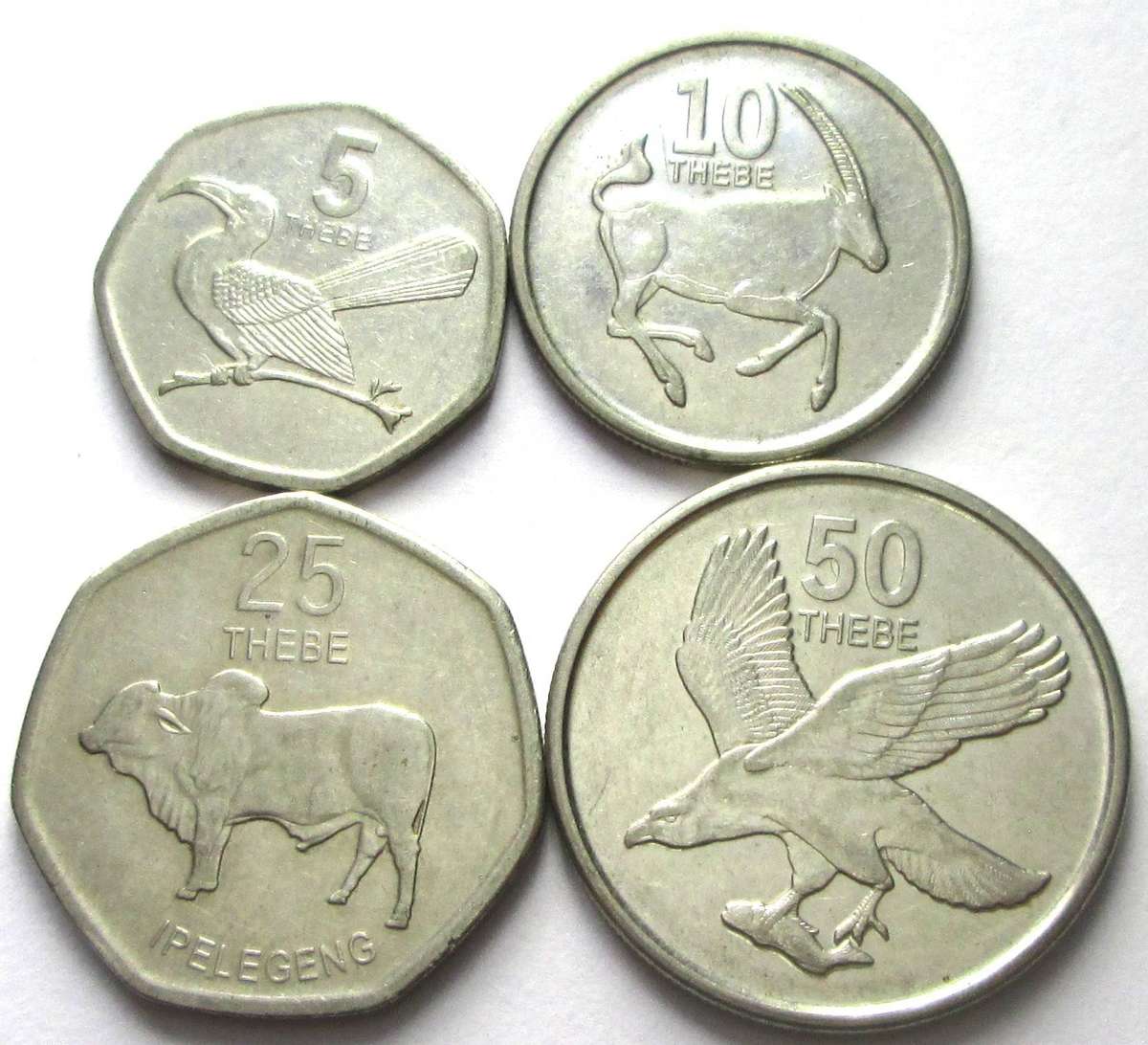 2013 Botswana 5/10/25/50 Thebe