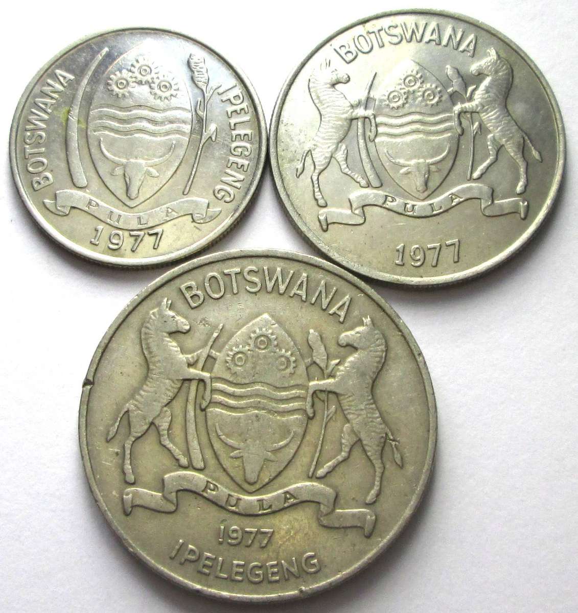 1977 Botswana 10/25/50 Thebe
