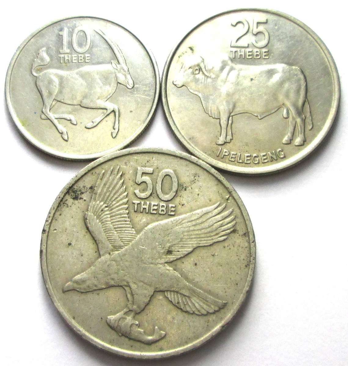 1977 Botswana 10/25/50 Thebe