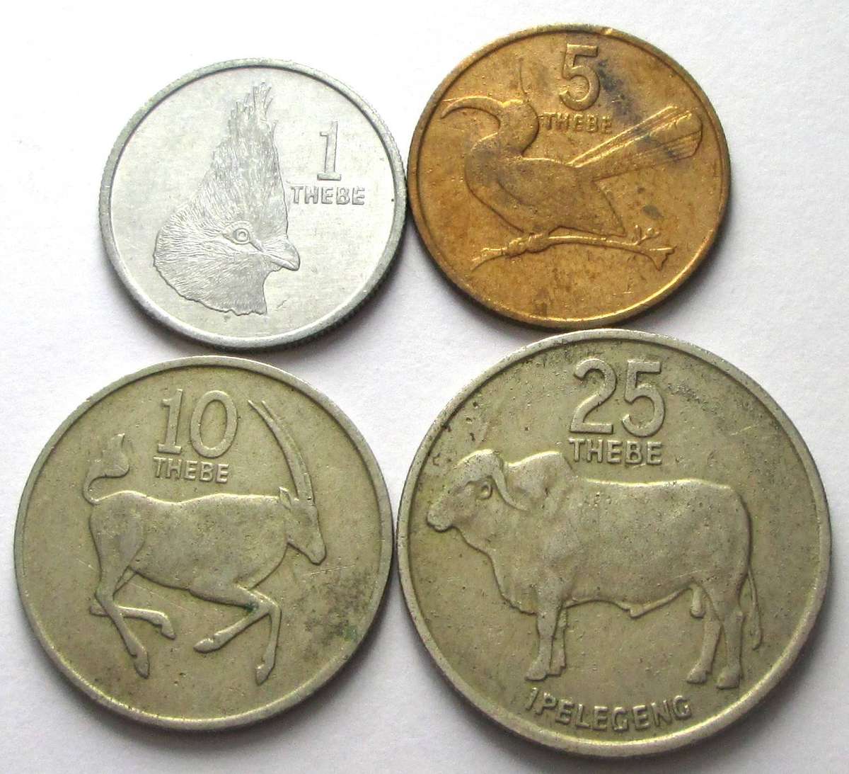 1976 Botswana 1/5/10/25 Thebe