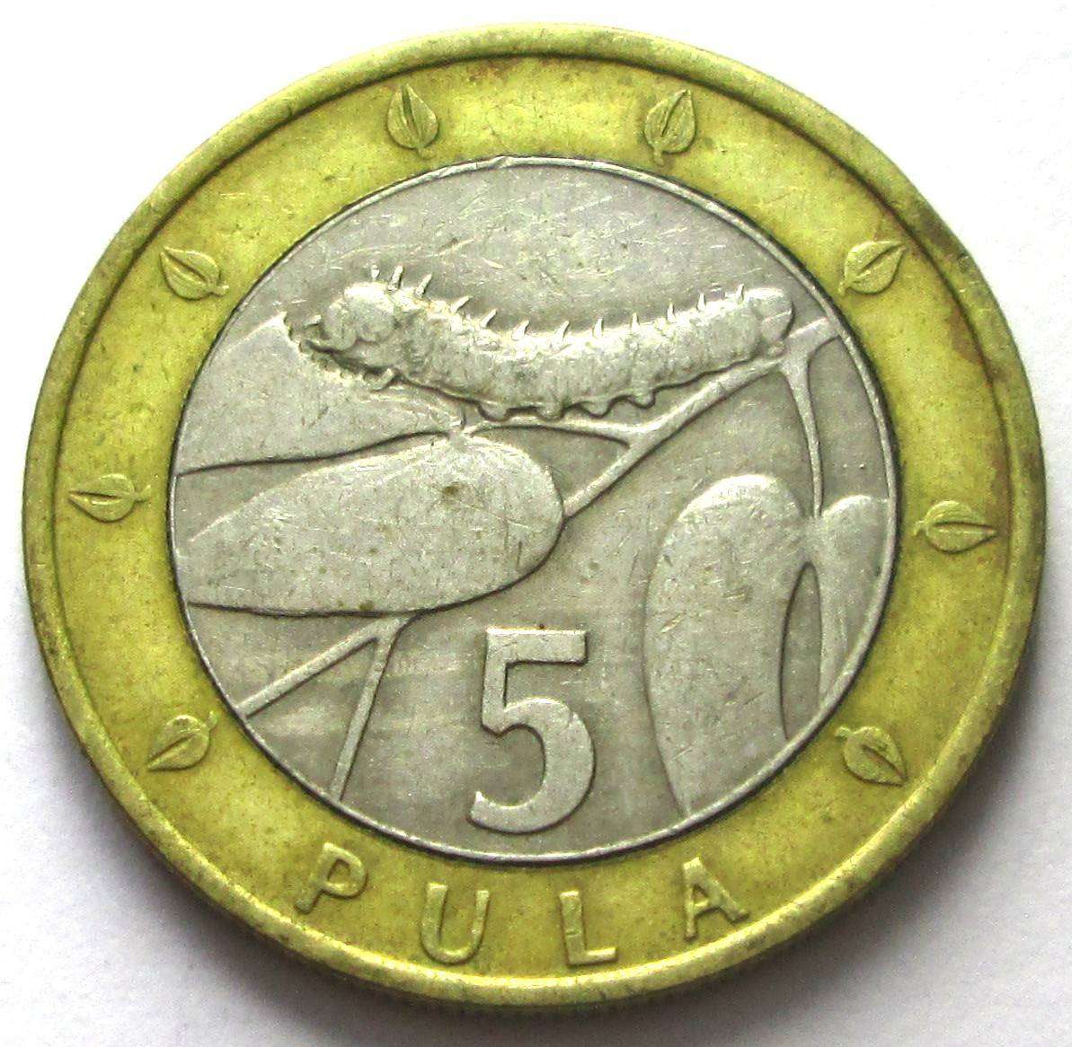 2007 Botswana 5 Pula