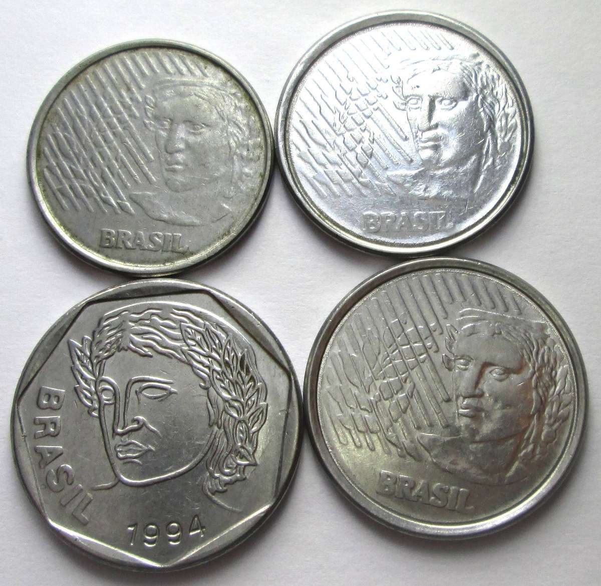 1994 Brazil 5/10/25/50 Centavos