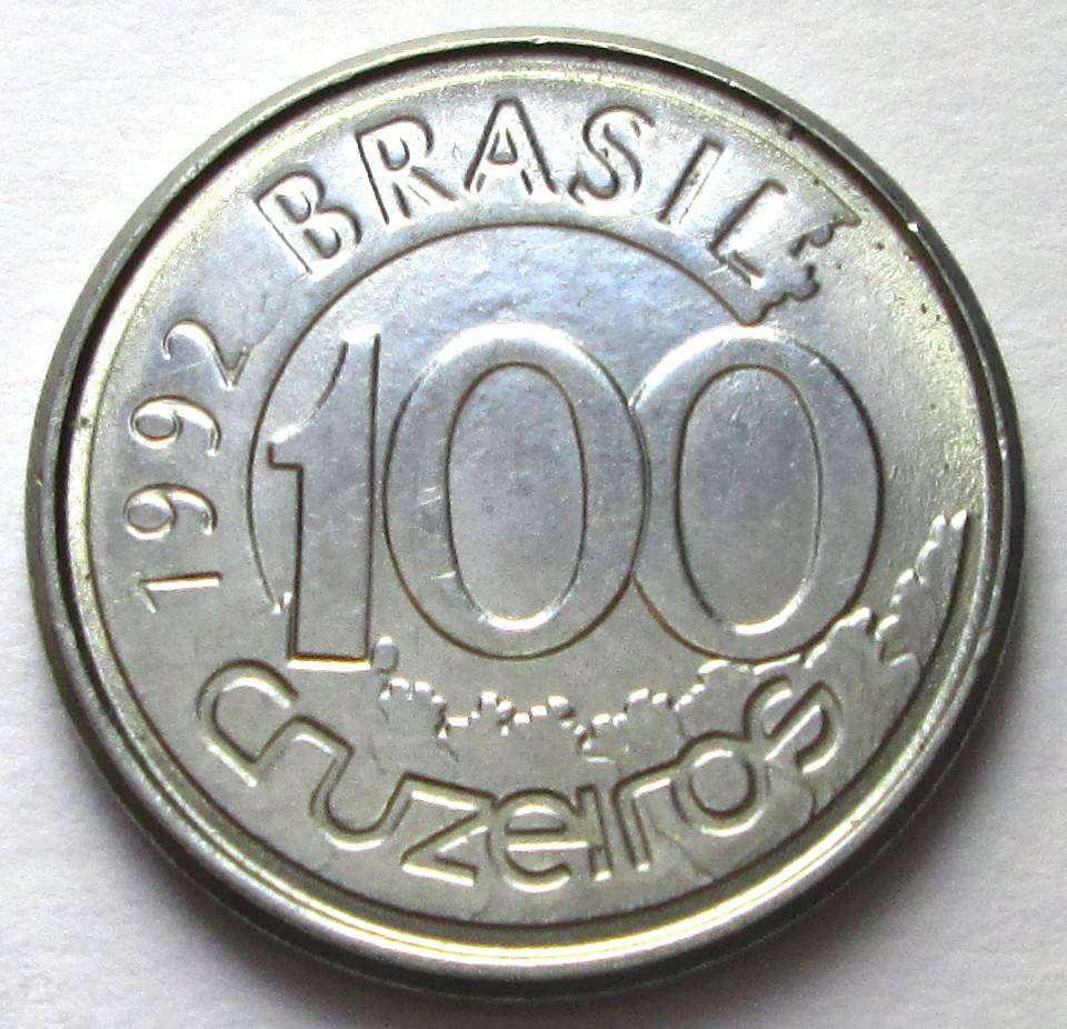 1992 Brazil 100 Cruzeiros