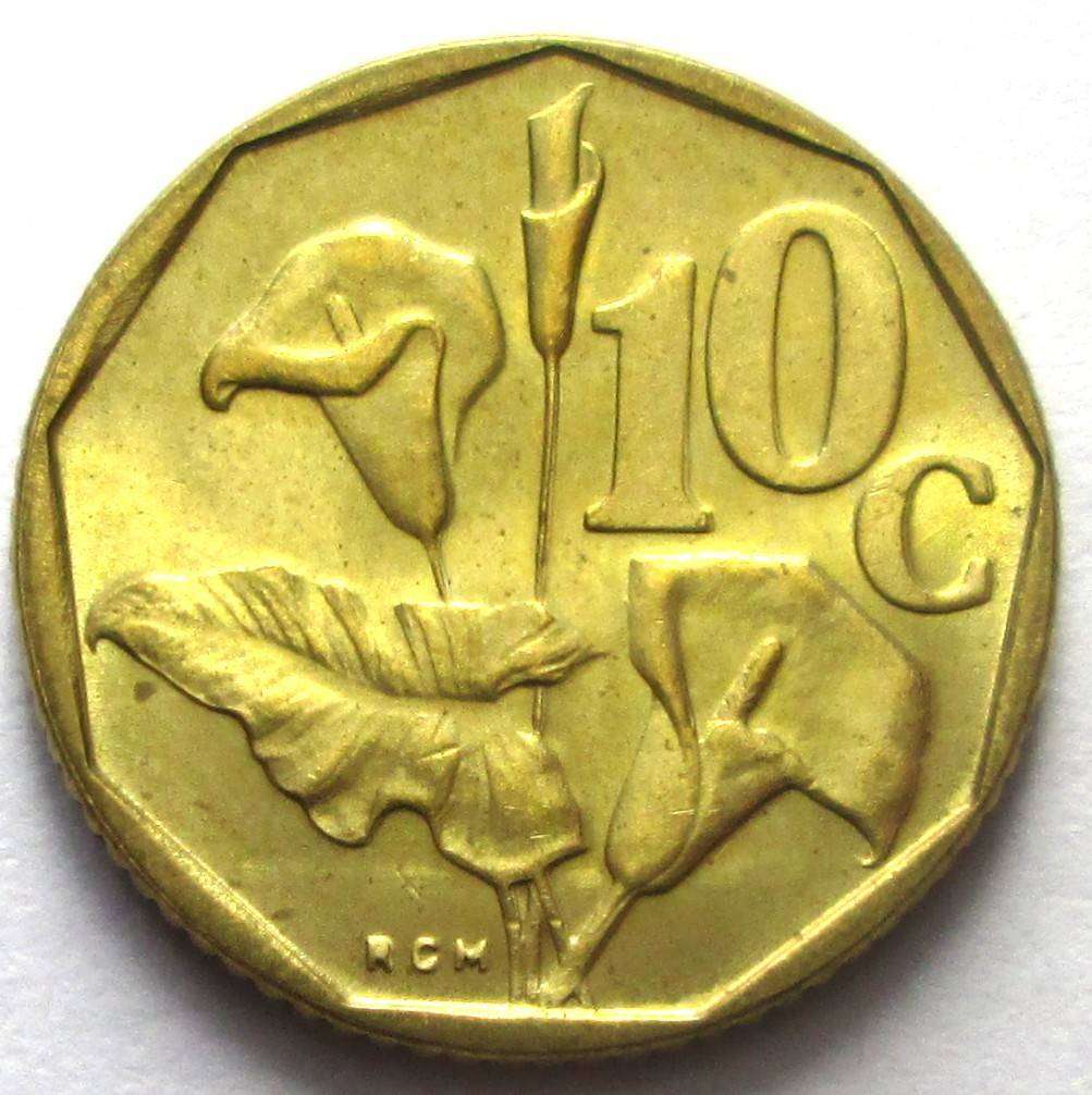 1990 South Africa 10 Cents