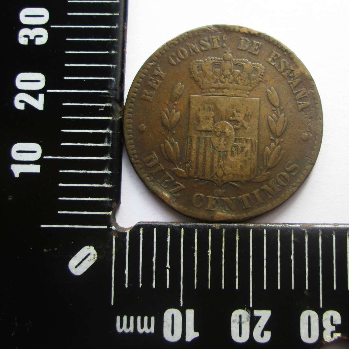 1878 Spain 10 Centimos