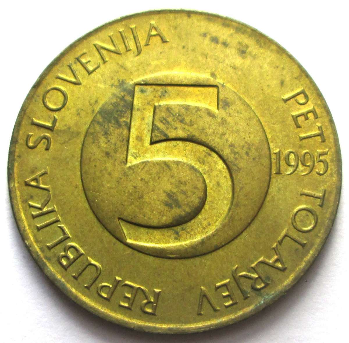 1995 Slovenia 5 Tolarjev
