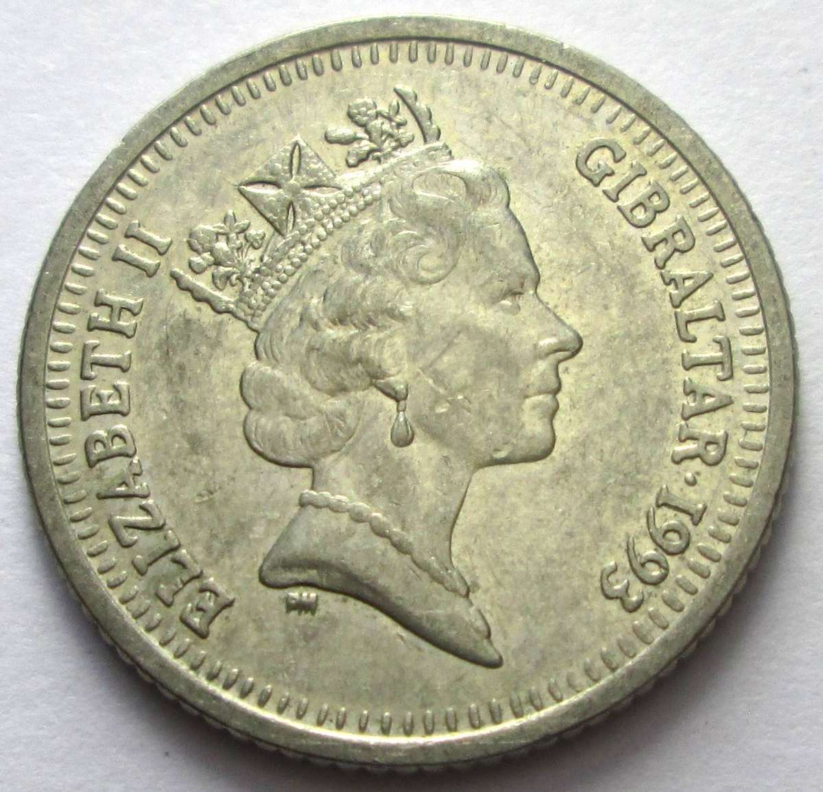 1993 Gibraltar 10 Euro Port