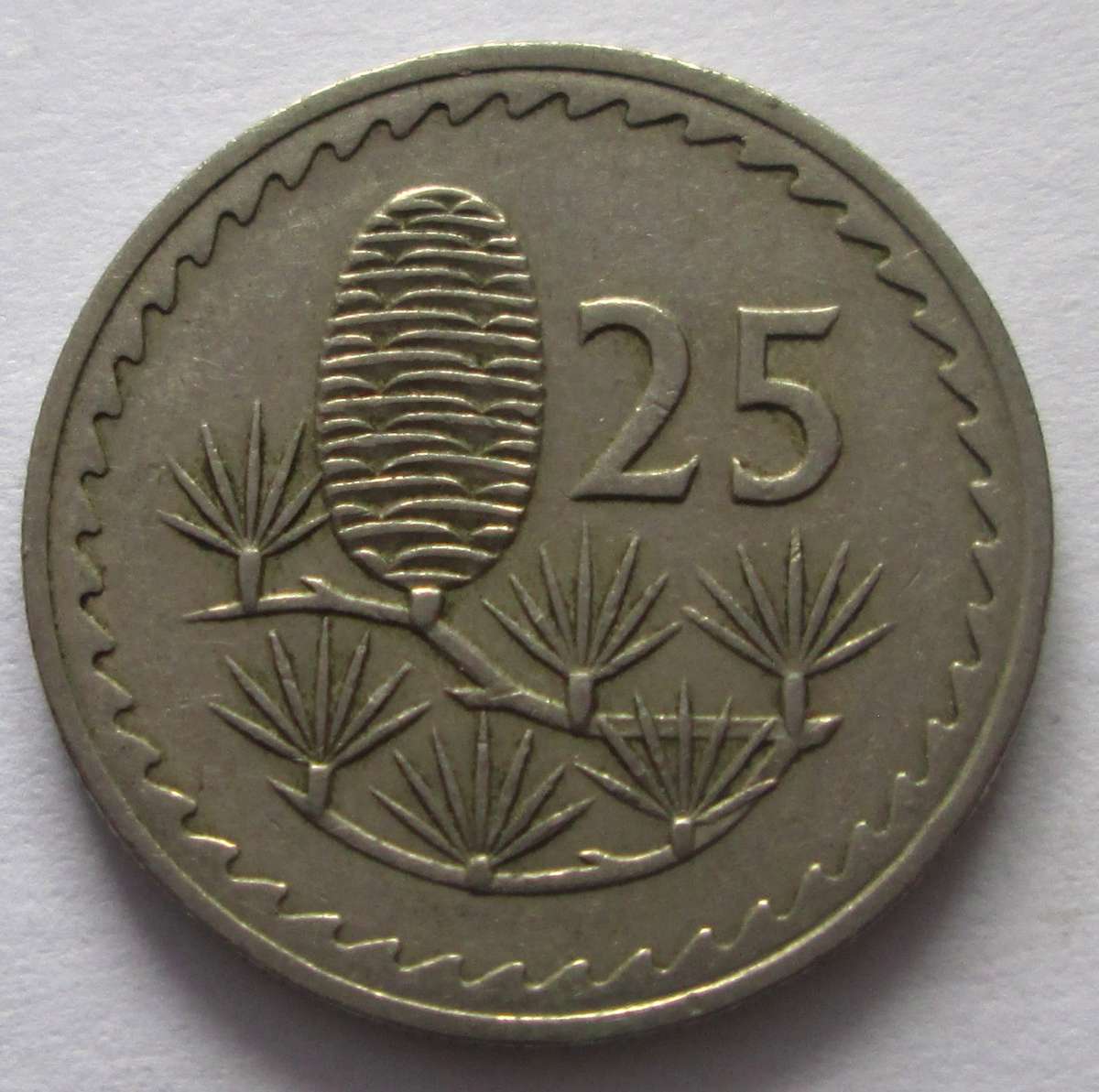 1963 Cyprus 25 Mils