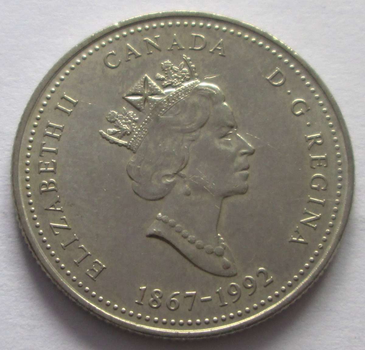 1992 Canada New Brunswick 25 Cents