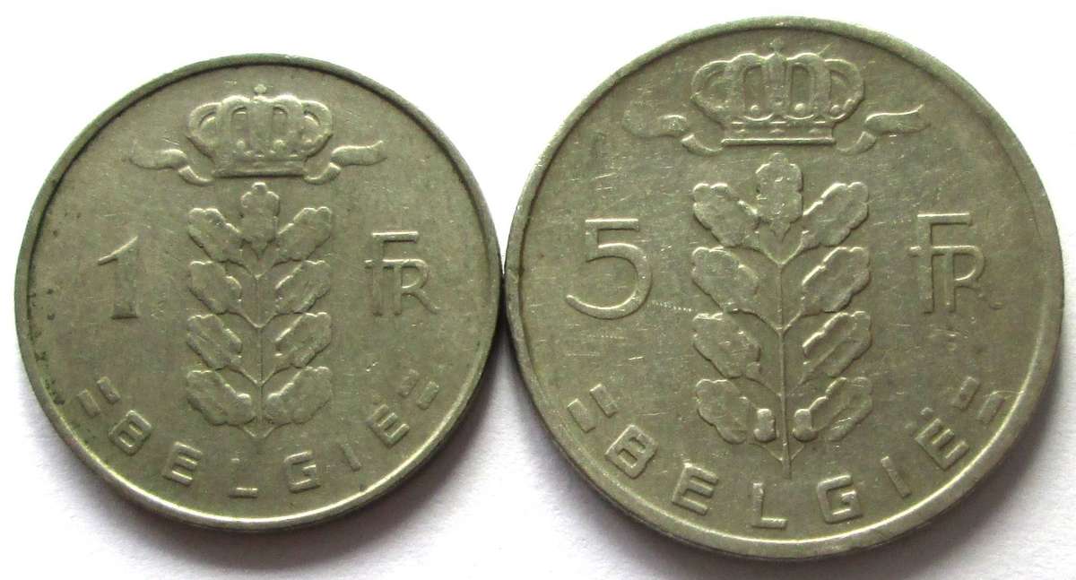 1962 Belgium 1 Franc 5 Francs