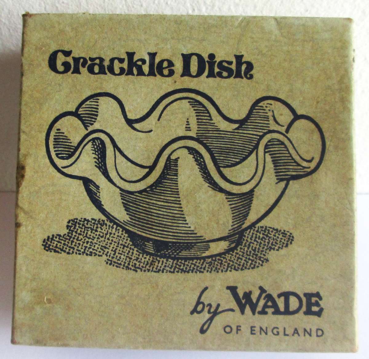 1970 Wade Crackle Dish