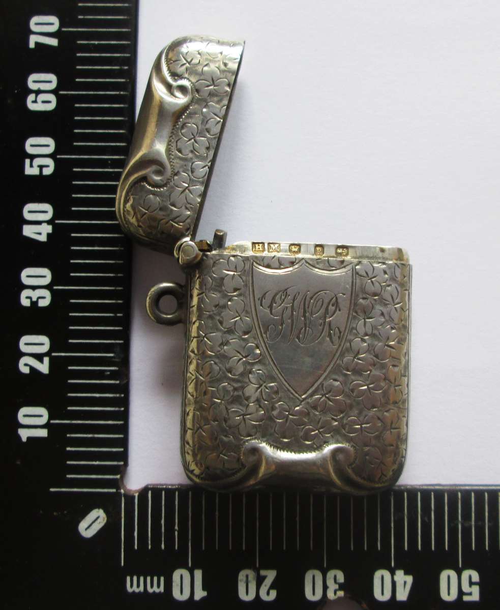 Sterling Silver Vesta Case