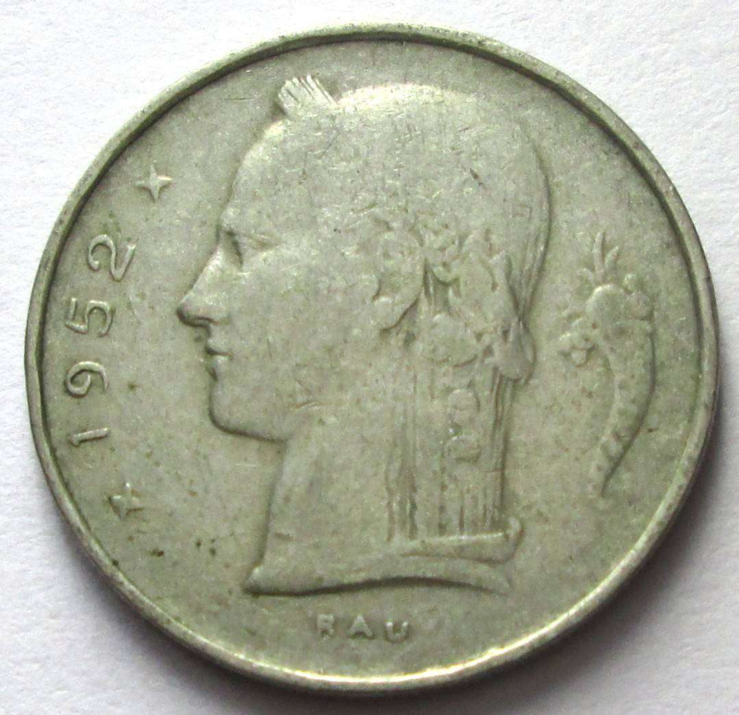1952 Belgium 1 Franc