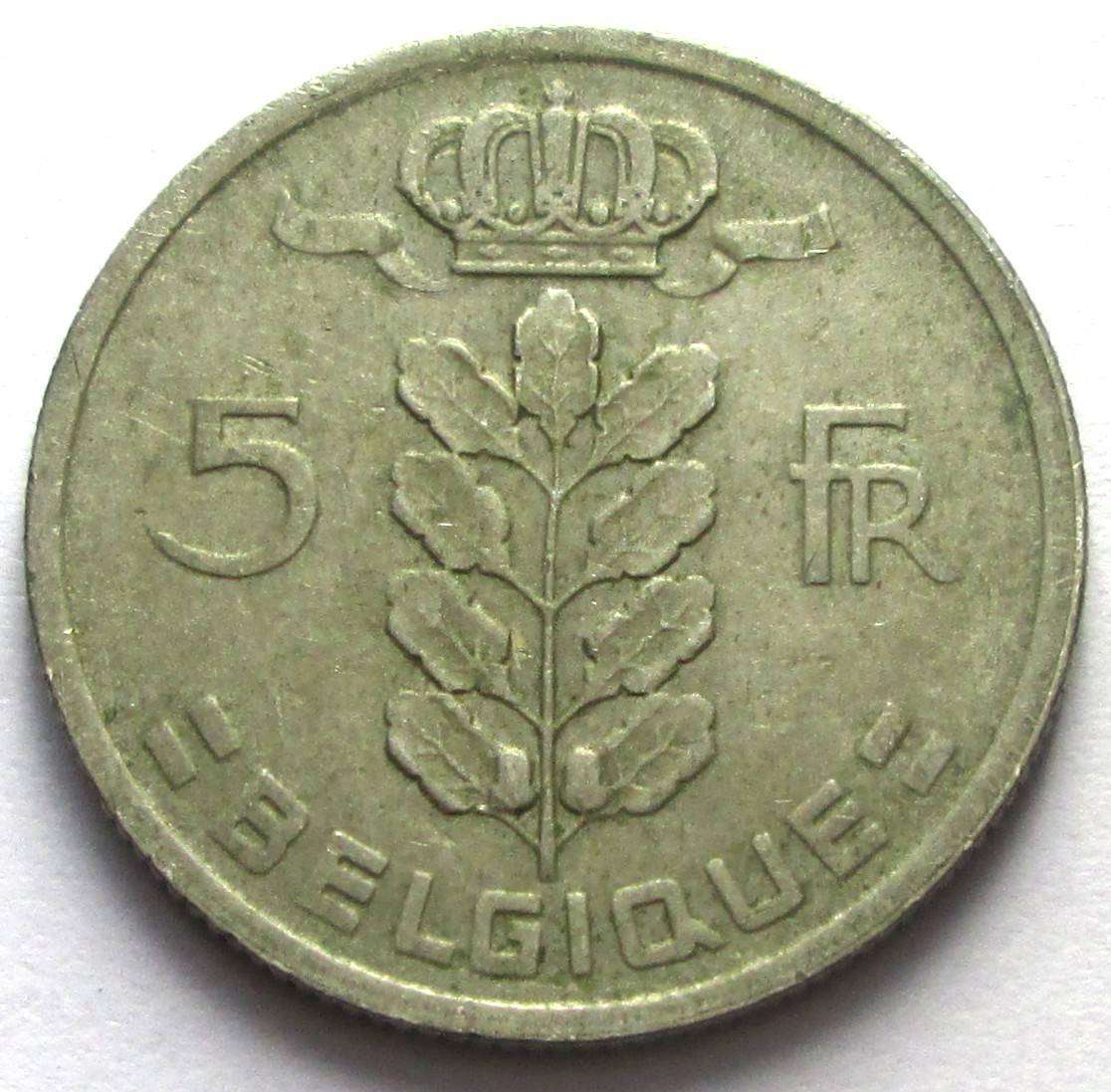 1949 Belgium 5 Francs