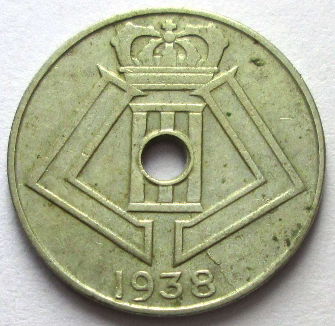 1938 Belgium 5 Centimes