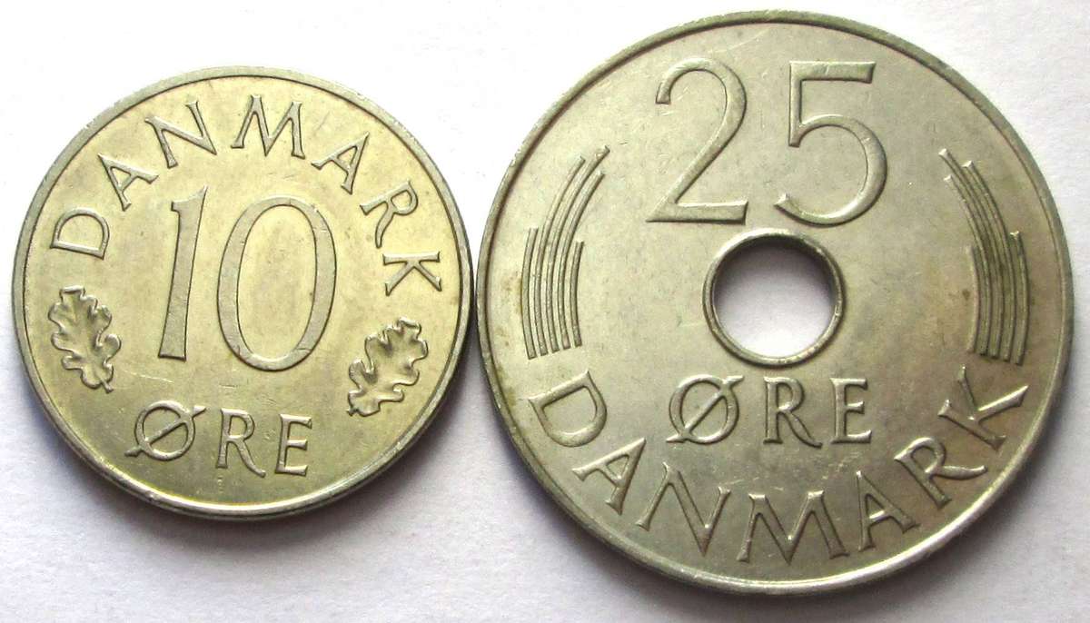 1975 Denmark 10/25 Ore